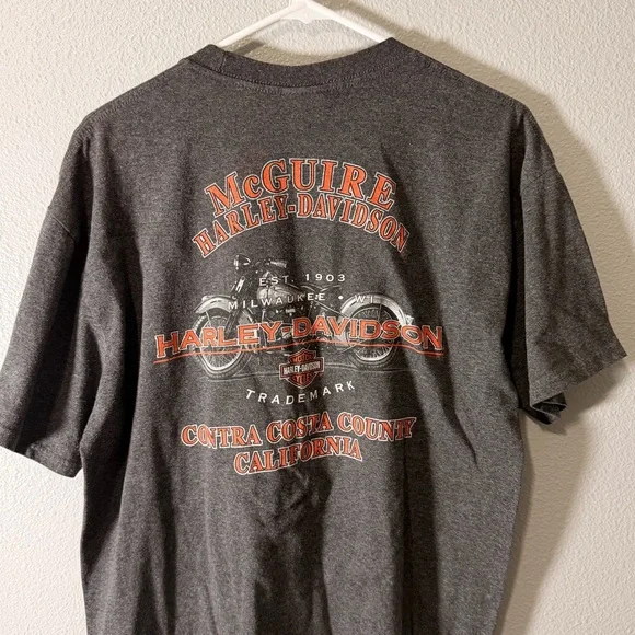 Harley-Davidson Gray Graphic T-Shirt - Picture 2 of 3